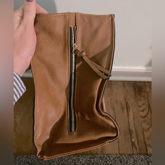 Camel brown large satchel - Picture 5 of 5